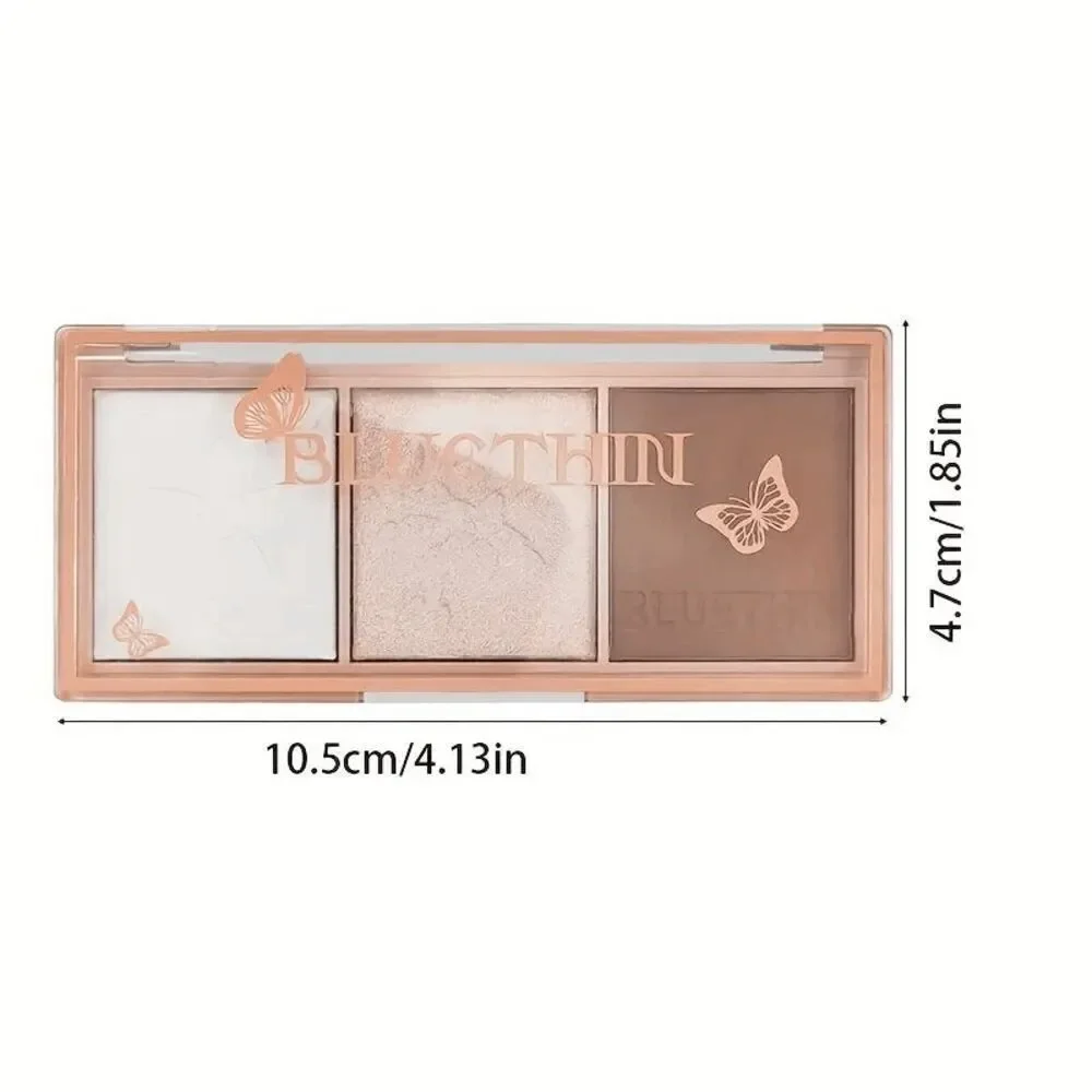 Three Color Contour Highlighter Concealer Makeup Palette